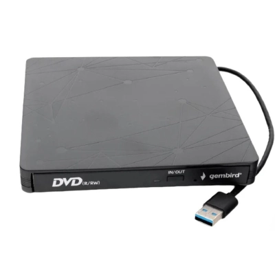 Оптический привод Gembird DVD-USB-03 USB 3.0 пластик, черный