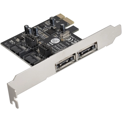 Контроллер Exegate EXE-501 EX283707RUS PCI-E 2.0, SATA3 6Gb/s, 2 int+2 ext (OEM)