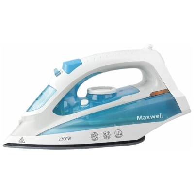 Утюг Maxwell MW-3055B 2200Вт белый/голубой