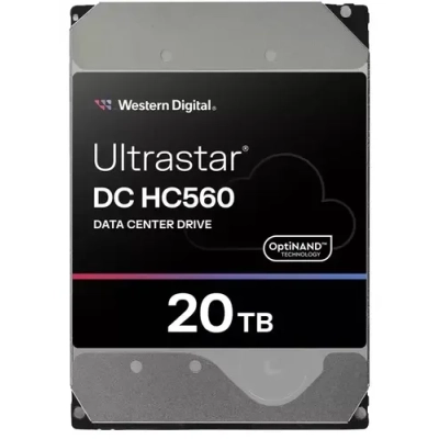 HDD WD Ultrastar DC HC560 (WUH722020BL5204) 3.5 20TB SATA 6Gb/​s, 7200rpm, 512MB, 0F38652, 512e/​4Kn,