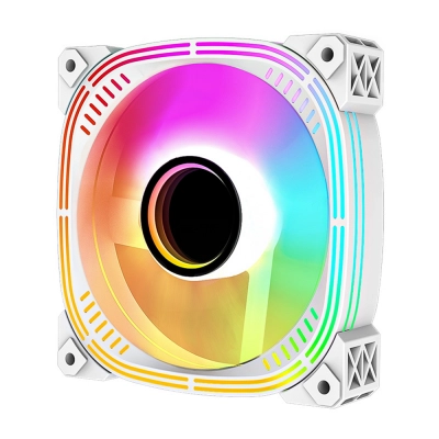 Вентилятор ALSEYE Luna-120-W-P White, 120x120x25mm, DC 12V, 650-1800RPM, 12VDC, 0.25A, 47.2CFM
