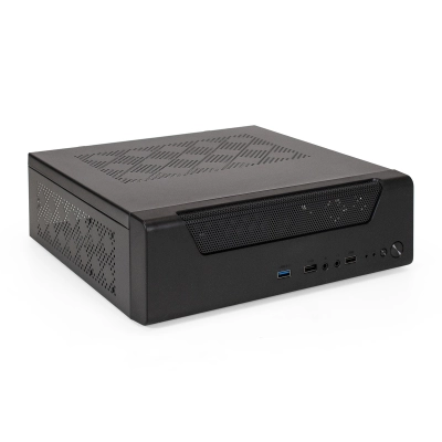 Корпус ExeGate FL-102-TPS350 EX294020RUS Desktop (mini-ITX, БП TPS350 с вент. 8см, 2*USB + 1*USB3.0, аудио, черный)