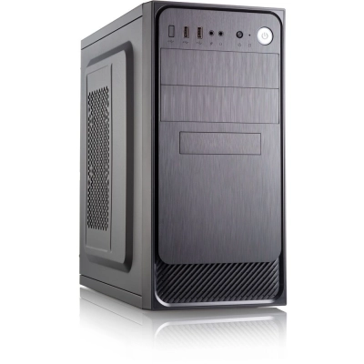 Корпус FOXLINE Forza FZ-053-SX450R-U32 mATX, 450W, 2xUSB3.0, Black, w/​o FAN, 12 cm fan PSU, power cord