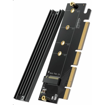 Контроллер UGREEN CM465 (30715) PCIe 4.0(16×) to M.2 NVMe Expansion Card Black