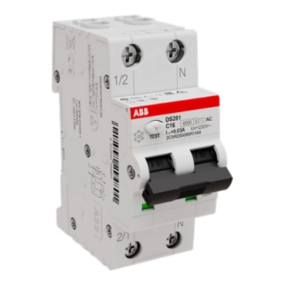 Автоматический выключатель дифференциального тока ABB DS201 C16 AC30 2CSR255080R1164