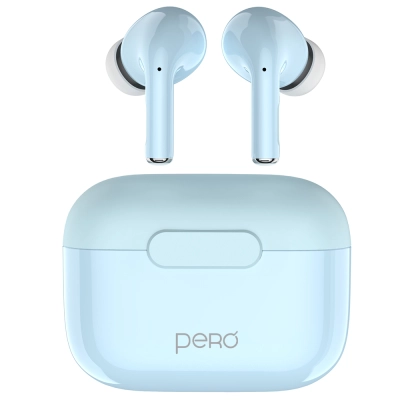 Беспроводные наушники PERO TWS06 COMFORT Light blue