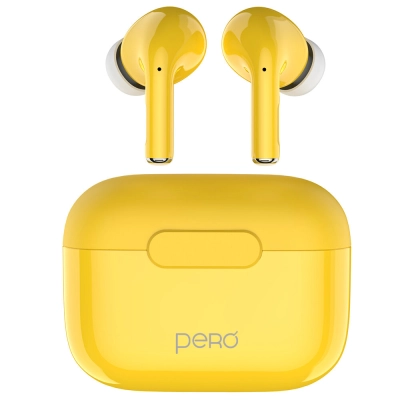 Беспроводные наушники PERO TWS06 COMFORT Yellow
