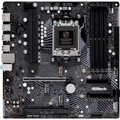 MB sAM5 ASRock B650M PG LIGHNING, AMD B650, 4xDDR5-5200, HDMI+DP, 2xPCI-Ex16, 4xSATA3(RAID 0/1/10), 3xM.2, 8 Ch Audio, 1x2.5GLan, (4+4)xUSB2.0, (3+4)x