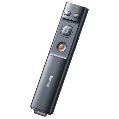 Указка лазерная Baseus (ACFYB-B0G) Orange Dot Wireless Presenter (Red Laser) Gray