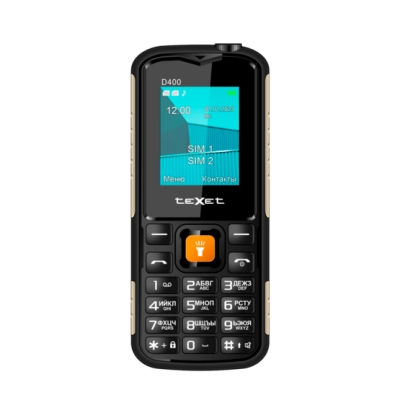 Мобильный телефон teXet TM-D400 черный