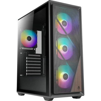 Корпус Azza Forest черный (CSAZ-370 Forest) без БП ATX 4x120mm 2xUSB3.0 audio bott PSU