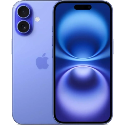 Смартфон Apple iPhone 16 MYDU3J/A 128Gb ультрамарин 3G 4G 1Sim 6.1 1179x2556 iOS 18 48Mpix 802.11 a/b/g/n/ac/ax/be NFC GPS Protect