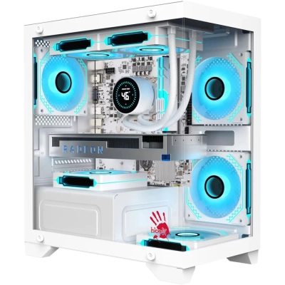 Корпус BLOODY BD-CC103, mATX, Mini-Tower, без БП, белый