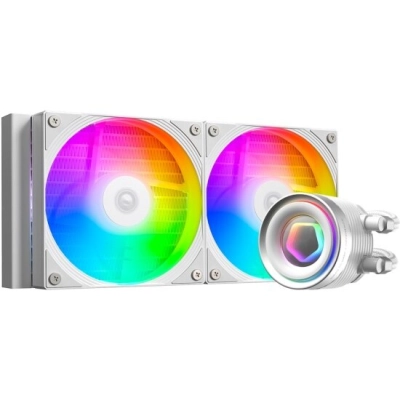 СВО ID-COOLING FX240 INF White LGA1700/​1200/​115X/​AM4/​AM5 (TDP 300W, ARGB Fan and Pump, PWM, Dual Fan 120mm, белый) RE