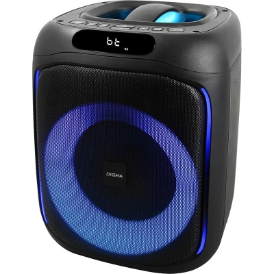 Минисистема Digma D-MC1700 черный 30Вт FM USB BT micro SD (D-MC1700)