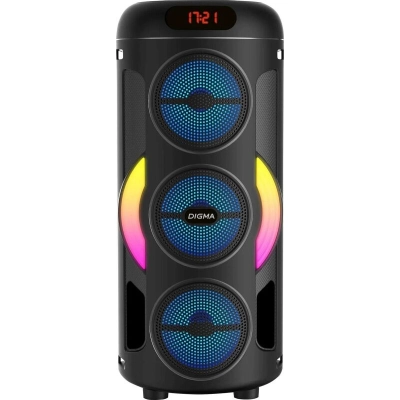 Минисистема Digma D-MC1721 черный