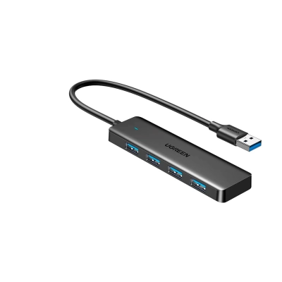 Хаб UGREEN CM219 (35574) 4-Port USB 3.0 Hub with USB-C power port 1m Black
