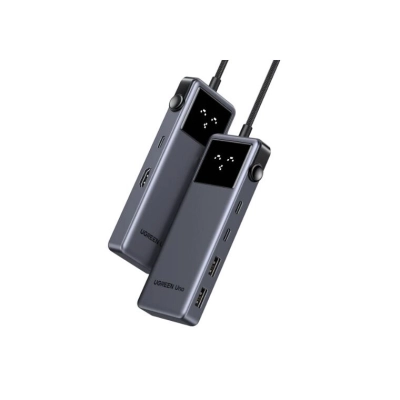Конвертер UGREEN CM888 (35998) UNO 6-in-1 4K 60Hz USB-C HDMI+2*USB 3.2A+2*USB 3.2C+PD Power Converter Gray