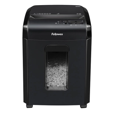 Шредер Fellowes PowerShred 10M (секр.P-5)/фрагменты/10лист./19лтр./скобы/пл.карты