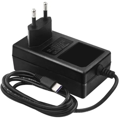 Блок питания Gembird NPA-DC5 для Raspberry Pi 4B, Pi 5, Черный, 5.1V, 5A, 25,5Вт, Кабель 1.5m, USB Type-C output jack