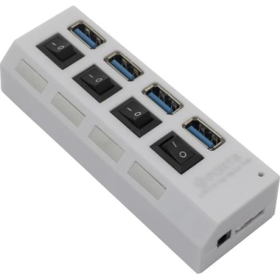 USB Хаб SMARTBUY SBHA-7304-W USB 3.0 белый