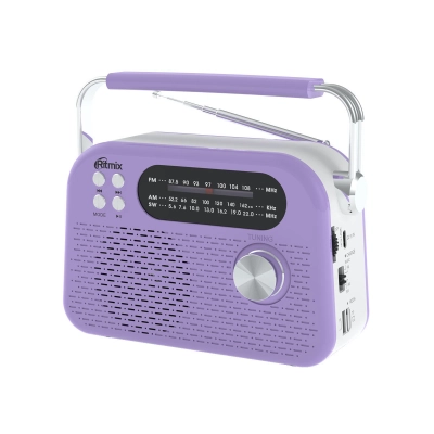 Радиоприёмник портативный RITMIX RPR-045 Lavender