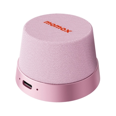 Портативная колонка MOMAX BS6HKP 1-Vibe Go Magnetic Wireless Speaker Pink