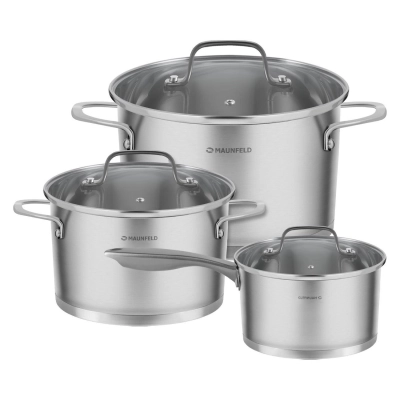 Набор кастрюль MAUNFELD Taylor MF125TL01ST нерж