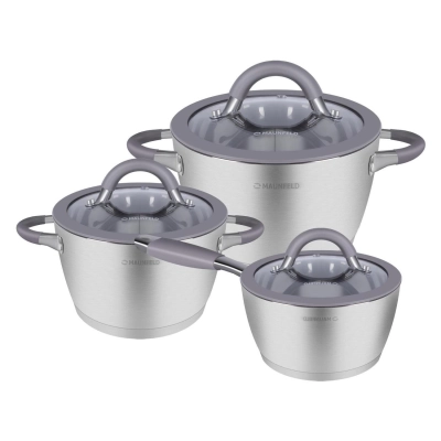 Набор кастрюль MAUNFELD Leona MF124LN01ST нерж