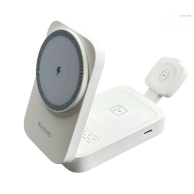 Беспроводная зарядка Mcdodo CH-5090 3in1 Foldable Wireless Charging White