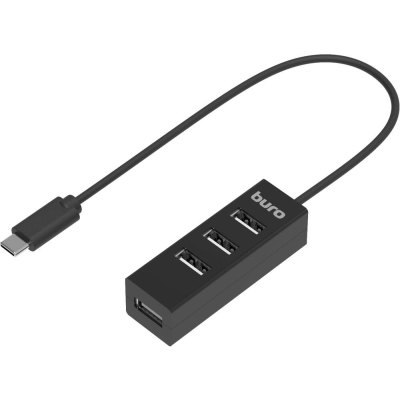 Разветвитель USB-C Buro BPH-C-1906 (BU-USBC-HUB-4U20) 4порт черный