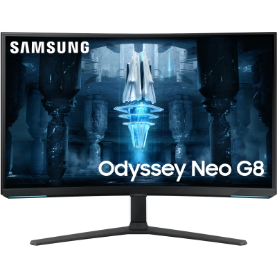 Монитор Samsung Odyssey Neo G8 S32BG850NMXUE белый VA LED 1ms 16:9 HDMI полуматовая HAS Piv 350cd 178гр/178гр 3840x2160 240Hz DP 4K USB 8.9кг