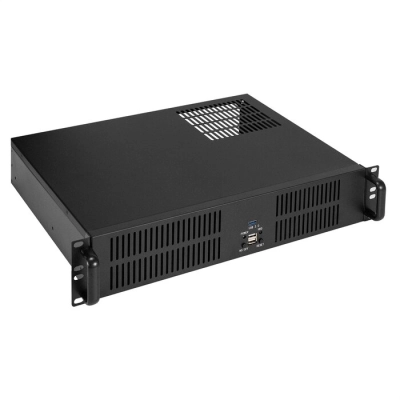 Корпус ExeGate Pro 2U350-33 EX297591RUS (RM 19, высота 2U, глубина 350, без БП, 2*USB+1* USB3.0)