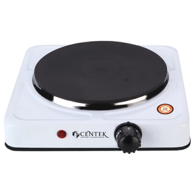 Электрическая плитка Centek CT-1506 Black 1конф чугун 155мм, 1000Вт, индикатор работы