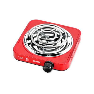 Плитка электрическая Centek CT-1508 (Red) 1конфорка ТЭН 140мм, 1000Вт, индикатор работы
