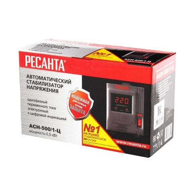 Стабилизатор напряжения Ресанта АСН-500/​1-Ц серый (63/​6/​1)