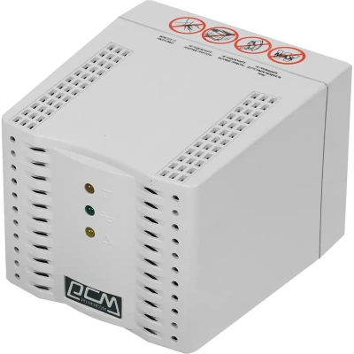 Стабилизатор напряжения Powercom TCA-3000 1500Вт 3000ВА белый