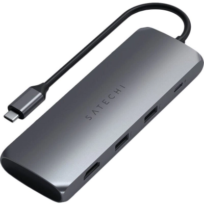 Док-станция Satechi USB-C Hybrid Multiport Adapter (ST-UCHSEM) Серый