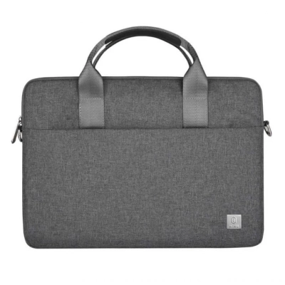 Сумка для ноутбука WiWU Minimalist Laptop Bag II 15.6 водоотталкивающий полиэстер (Gray)