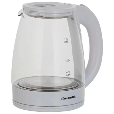 Электрочайник Eurostek EEK-2035 (стекло, 1,8 л, 1500 Вт, Белый)