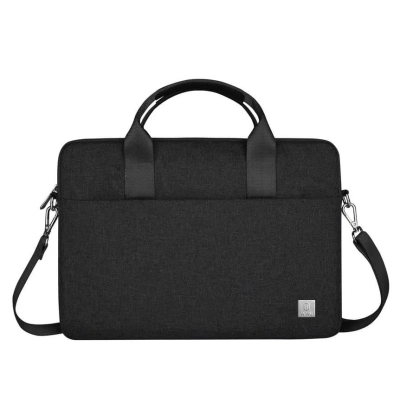 Сумка для ноутбука WiWU Minimalist Laptop Bag II 15.6 водоотталкивающий полиэстер (Black)
