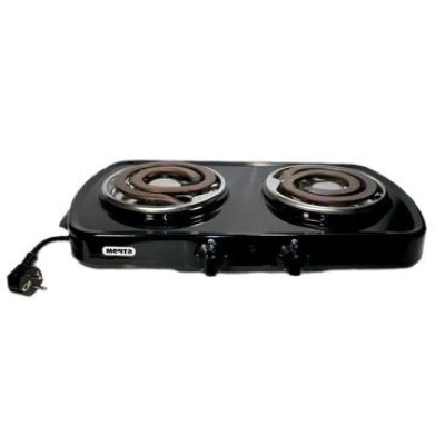 Настольная плитка МЕЧТА 212Т черная, 2 конфорки