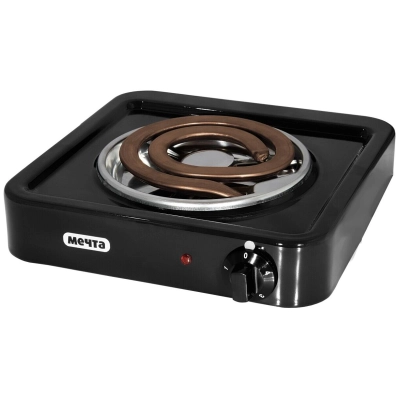 Настольная плитка МЕЧТА 111Т черная, 1 конфорка