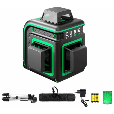 Лазерный уровень ADA Cube 3-360 Green Professional Edition (А00573)