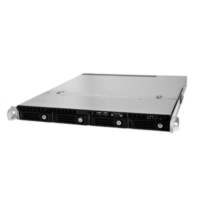 Корпус Ablecom CS-R11-55P 1U chassis, Mini-ITX, Micro-ATX, ATX MBs, 4 x 3.5'' hsb, 2 USB, 1 COM port (Front), FH expantion slot, 600W (1+1)