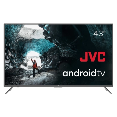 43 Телевизор JVC LT-43M697 черный 1920x1080, Full HD, 60 Гц, Wi-Fi, Smart TV, Android TV