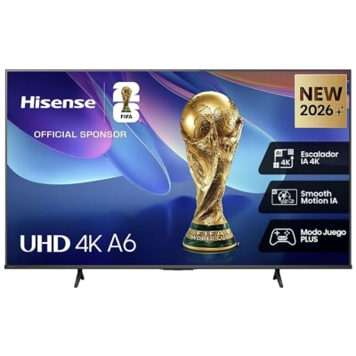 50 Телевизор Hisense 50A6S черный 3840x2160, 4K Ultra HD, 60 Гц, Wi-Fi, Smart TV, VIDAA