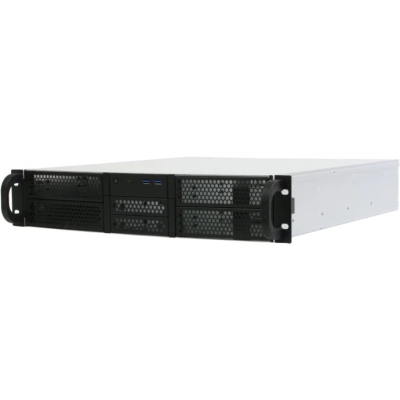 Корпус Procase RE204-D4H2-FA-55 2U server case,4x5.25+2HDD,черный,без блока питания(2U,2U-redundant),глубина 550мм,ATX 12x9.6