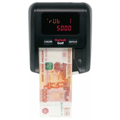 Детектор банкнот DoCash Golf автоматический рубли АКБ