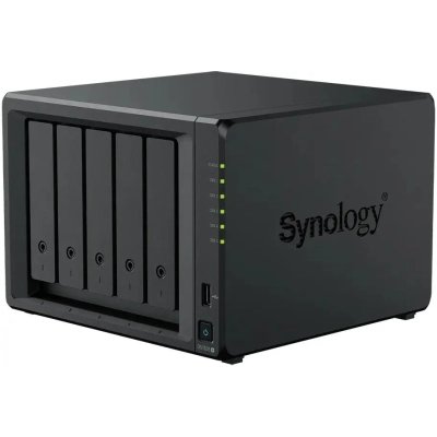 Сетевое хранилище Synology DS1525+ (5x2.5/3.5 SATA, 2хM.2 2280 NVMe SSD, Ryzen V1500B-2.2GHz, 8GB DDR4, 2x2,5 Гбит/с)
